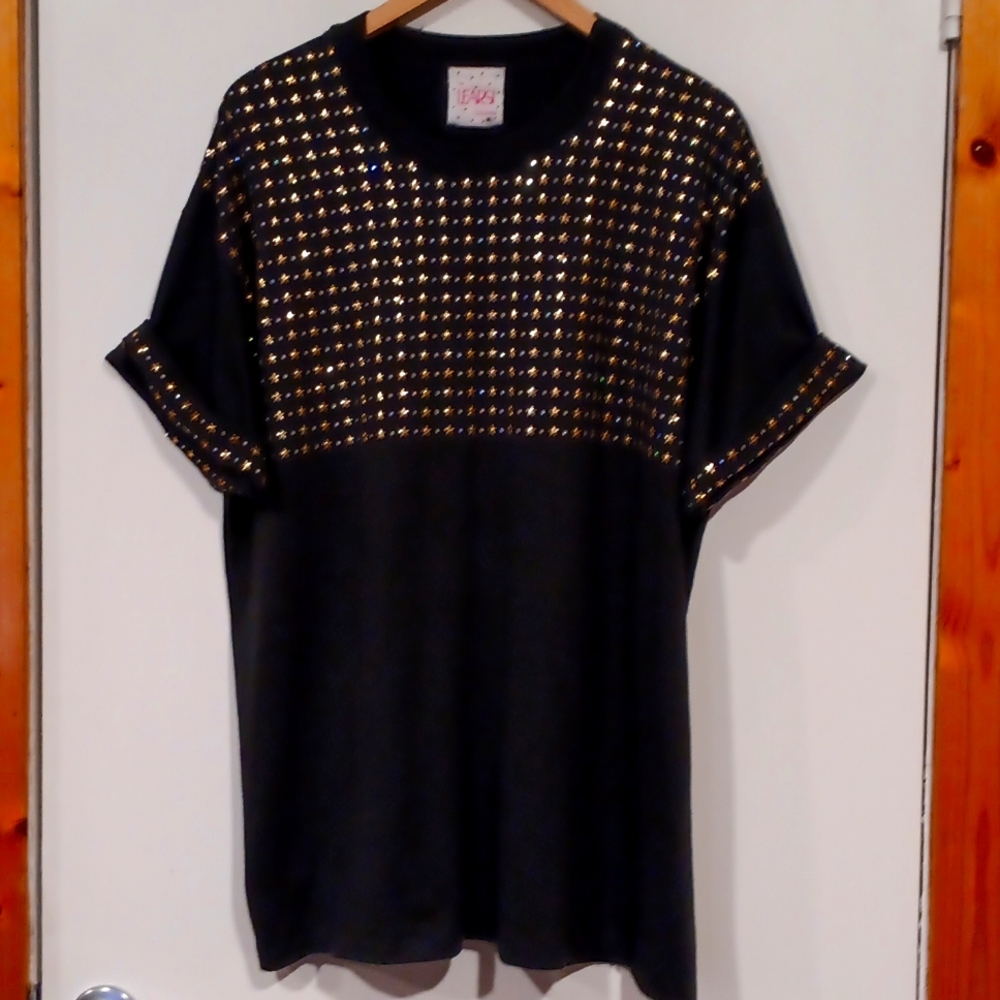 Vintage The Learsi Collection T-Shirt W/ Stars And Rhinestones